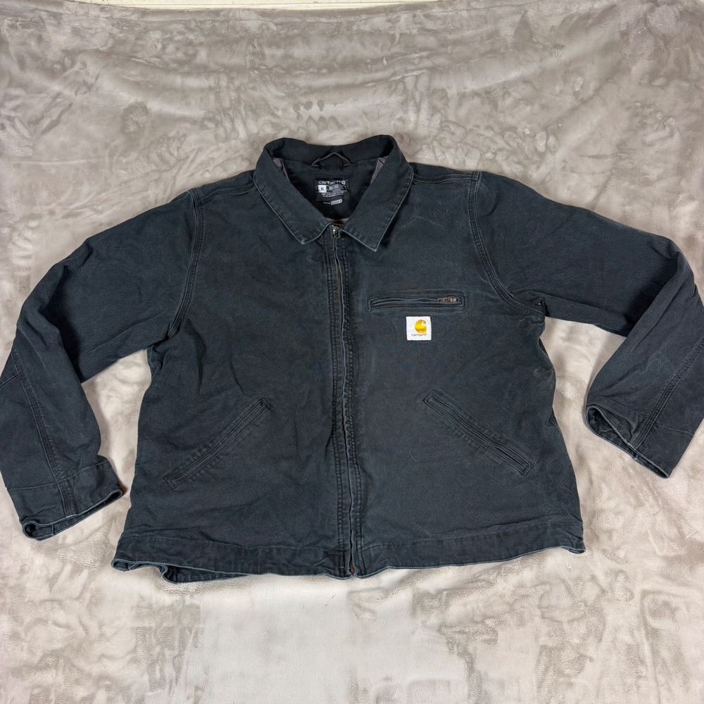 Carhartt Relaxed Fit Duck Detroit Jacket Black XL 016306-M